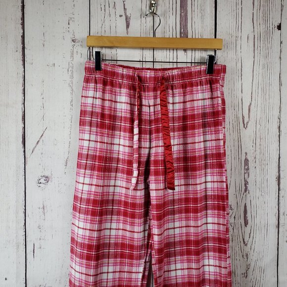 Sonoma Other - Sonoma Womens Pajama Pants Size Small Plaid Pull On Stretch Waist Cotton Red